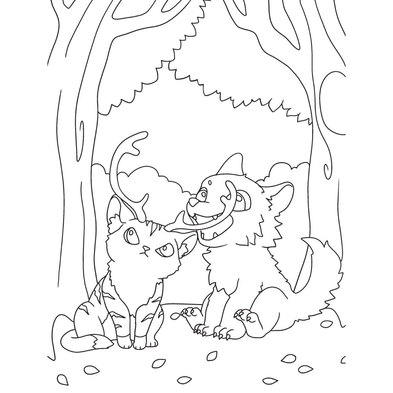 Cute Fantasy Creatures: A Magical Coloring Book