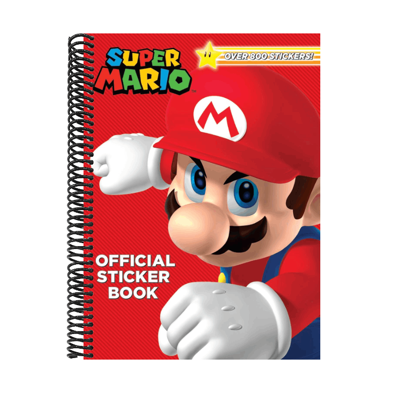 Super Mario Official Sticker Book (Nintendo(r)): Over 800 Stickers! (Spiral Bound)