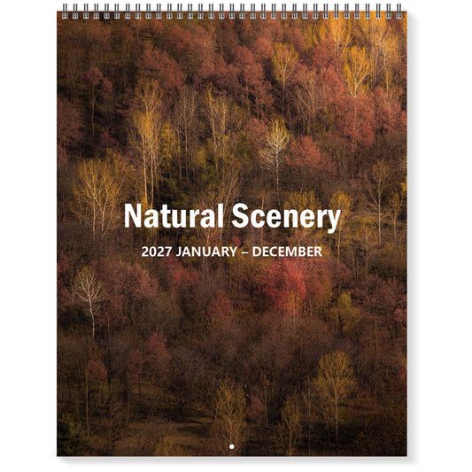 MUKAWA 2027 Nature Wall Calendar, 12 Months of Scenic Landscapes