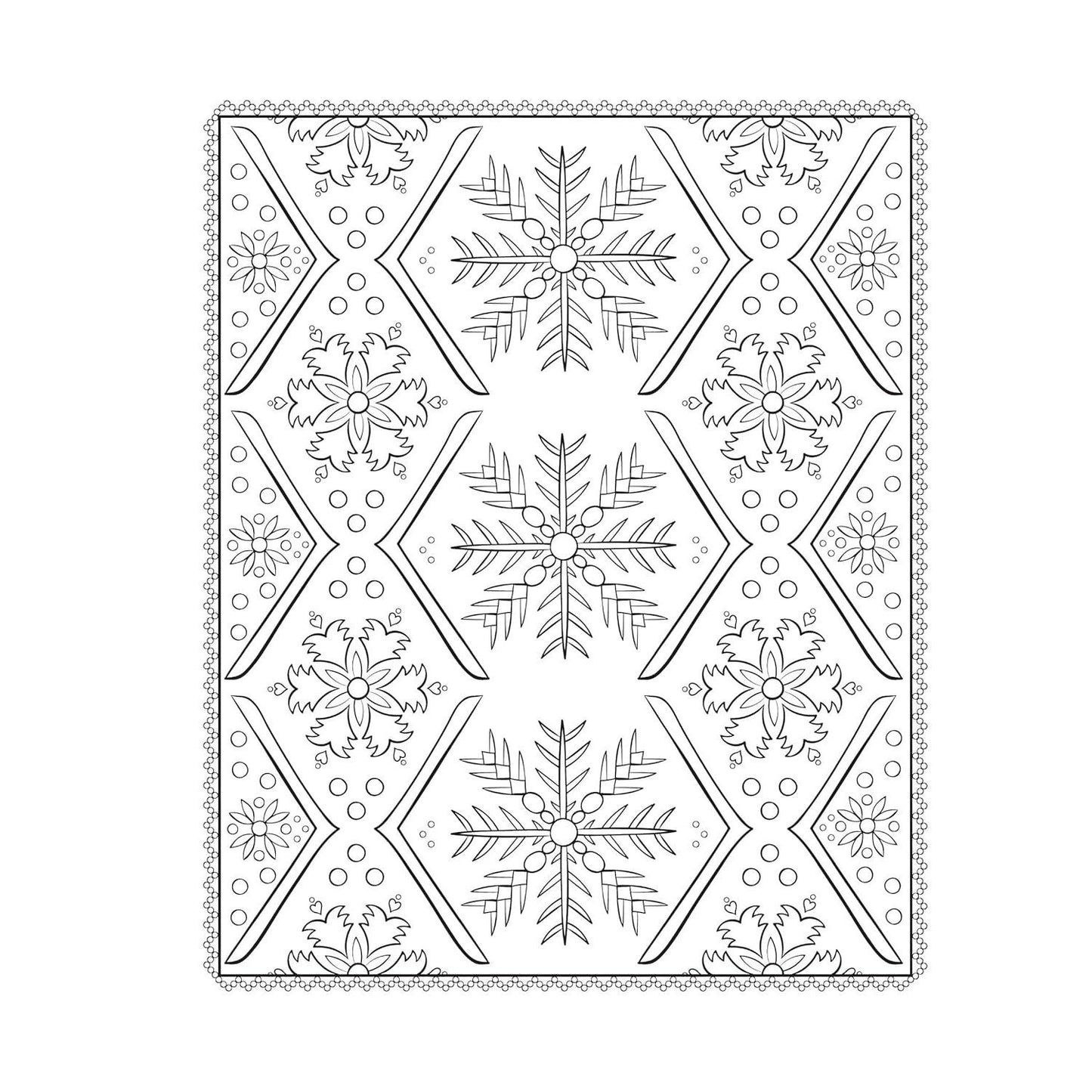 Creative Haven Scandinavian Folk Art Coloring Book