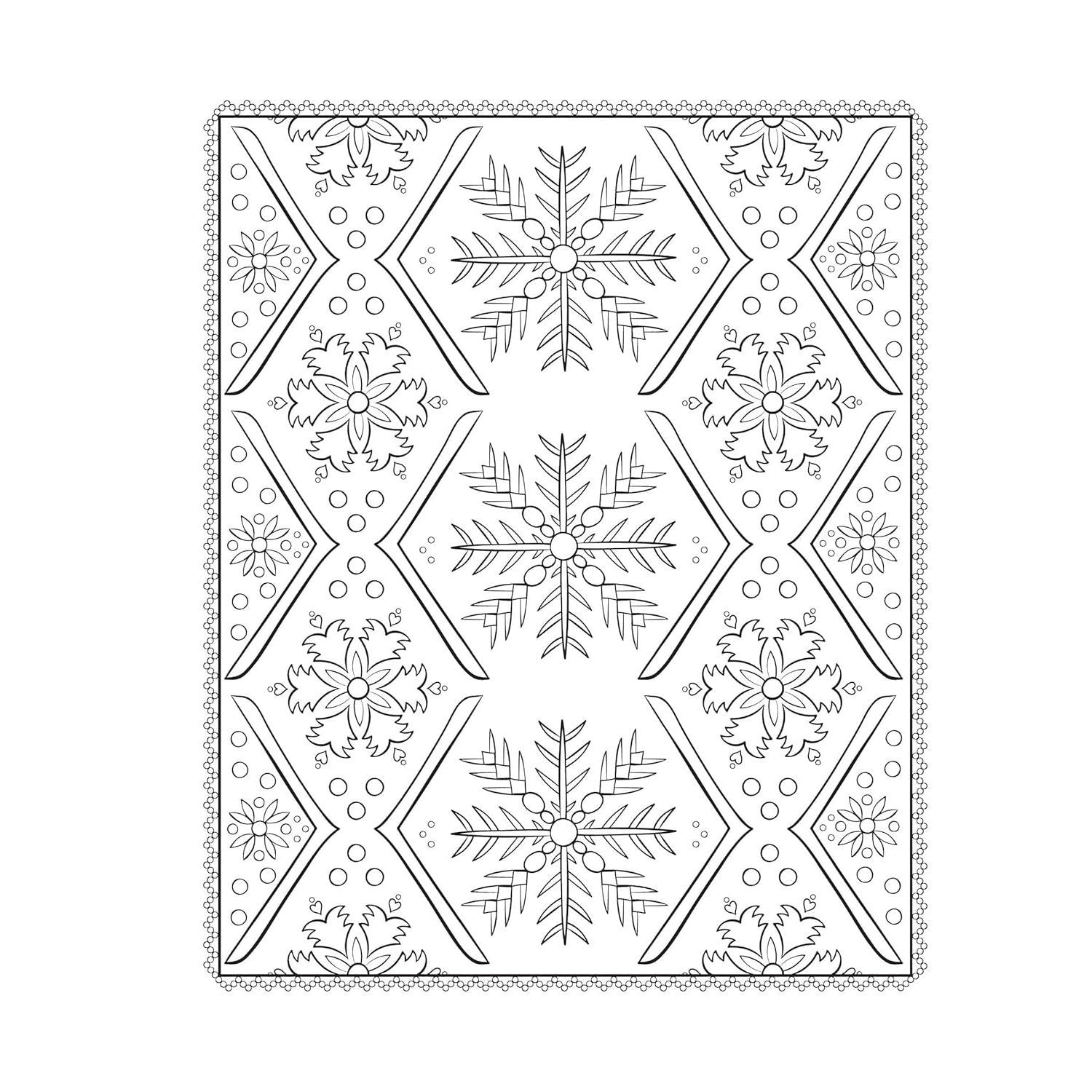 Creative Haven Scandinavian Folk Art Coloring Book