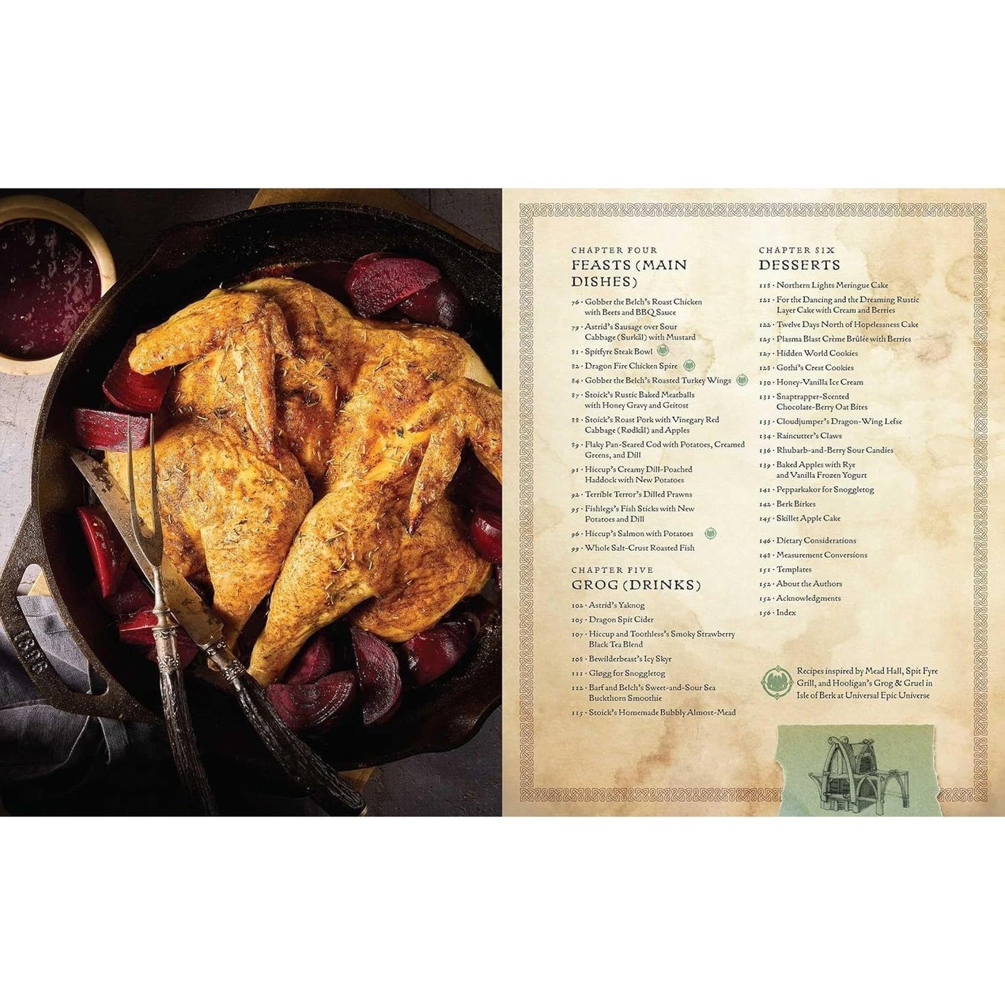 DreamWorks Dragons: Recipes from the Isle of Berk [Official Cookbook]: A Book of Feasts, Drinks, Desserts . . . and Dragons