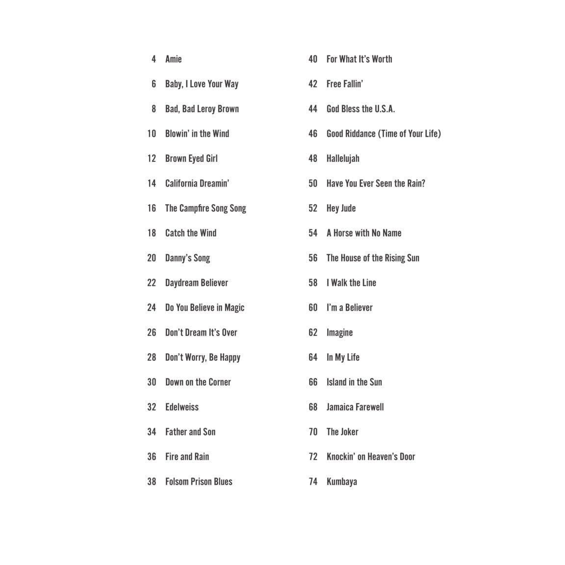 Campfire Songs - Strum Together - Country Guitar Book with 70 Great Songs - Acoustic Guitar Book Fo