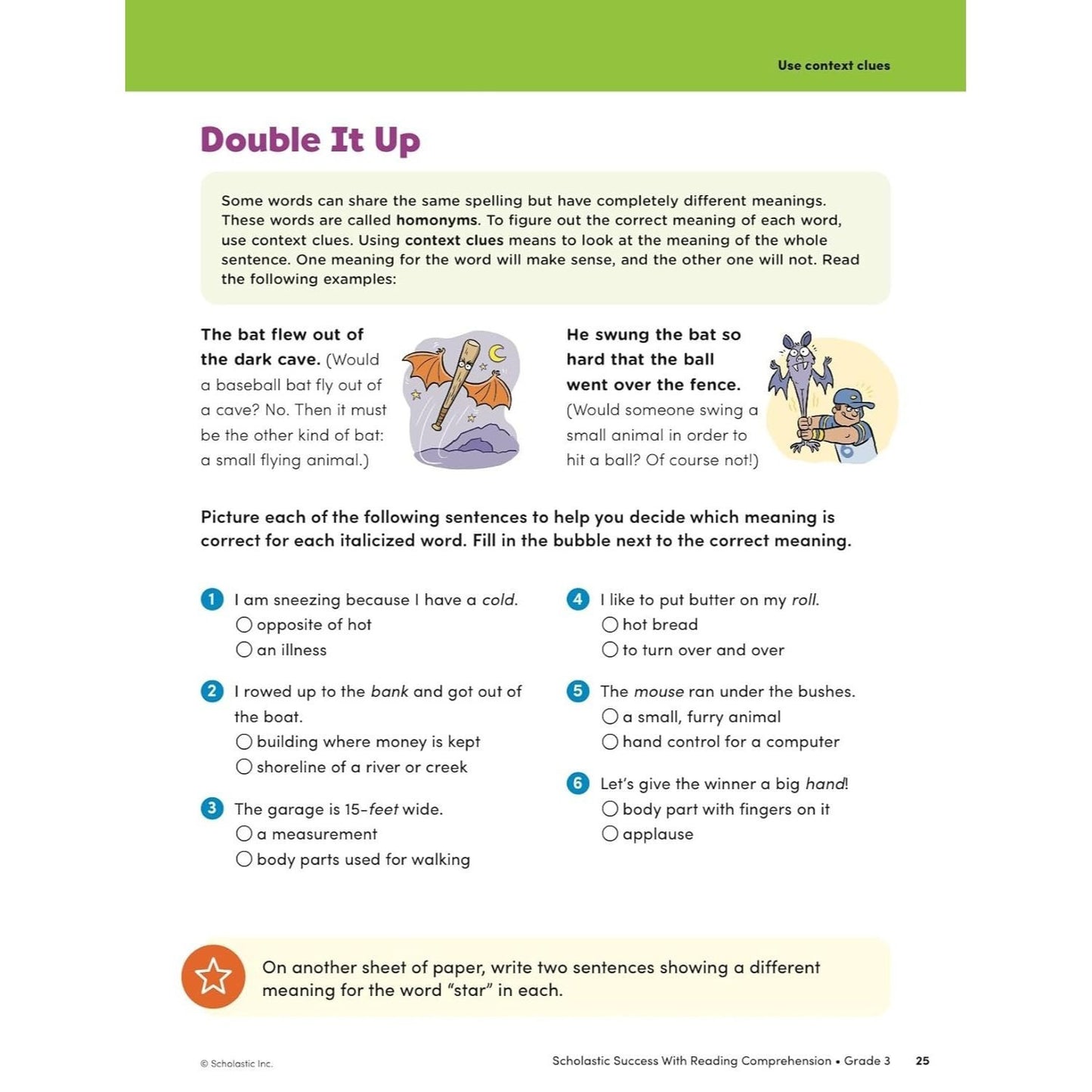 Scholastic Success with Reading Comprehension Grade 3 Workbook