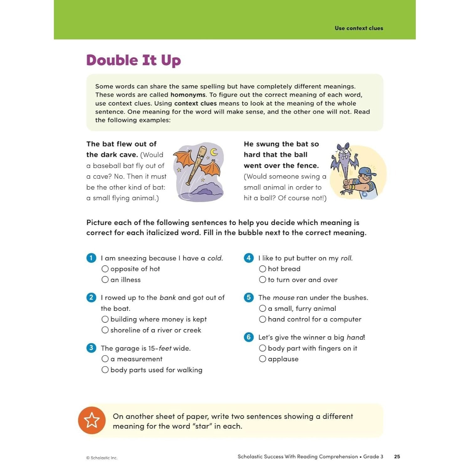 Scholastic Success with Reading Comprehension Grade 3 Workbook