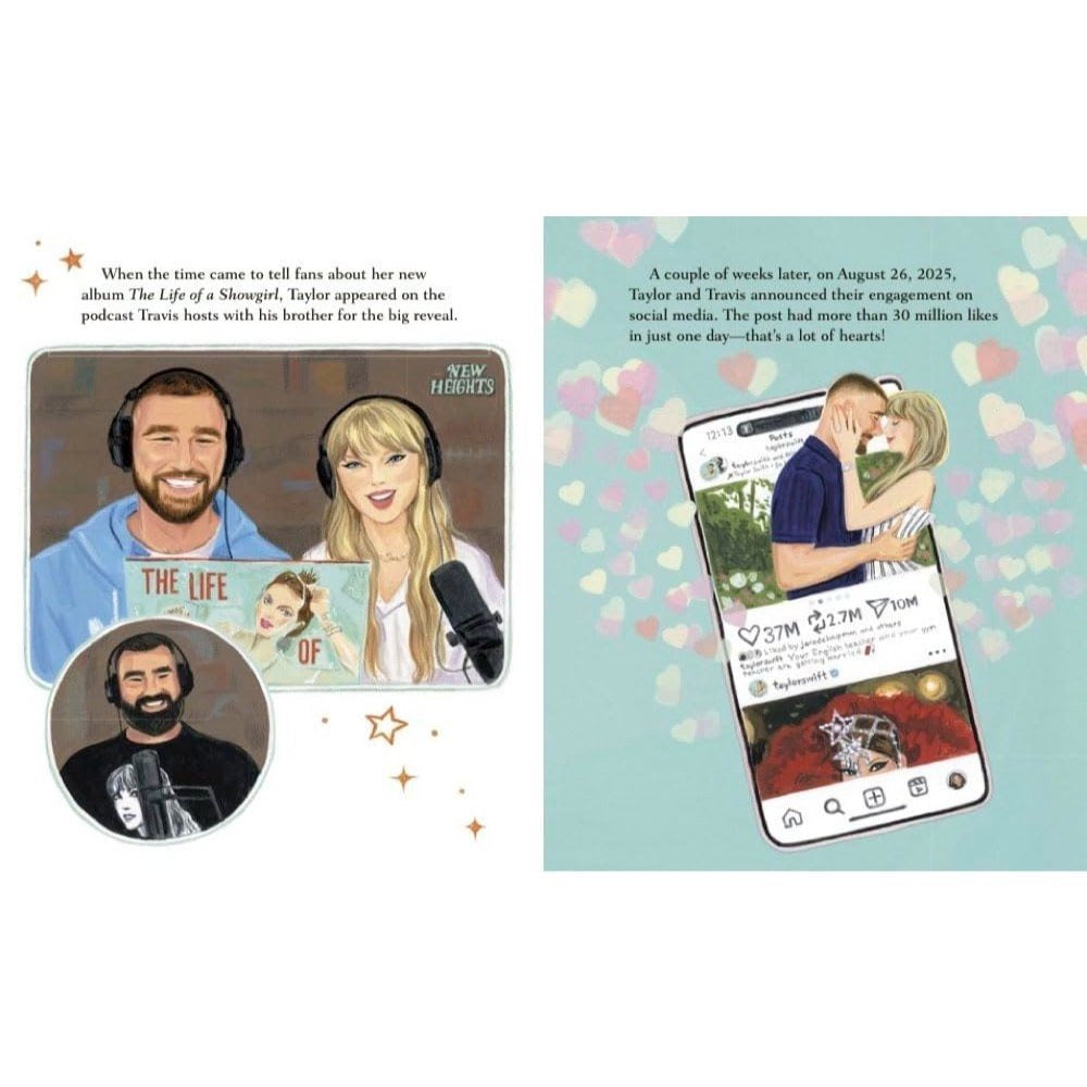Taylor & Travis Forever Ultimate Fan Edition Little Golden Book Biography: Bonus Wedding Planning Pages! Stickers!