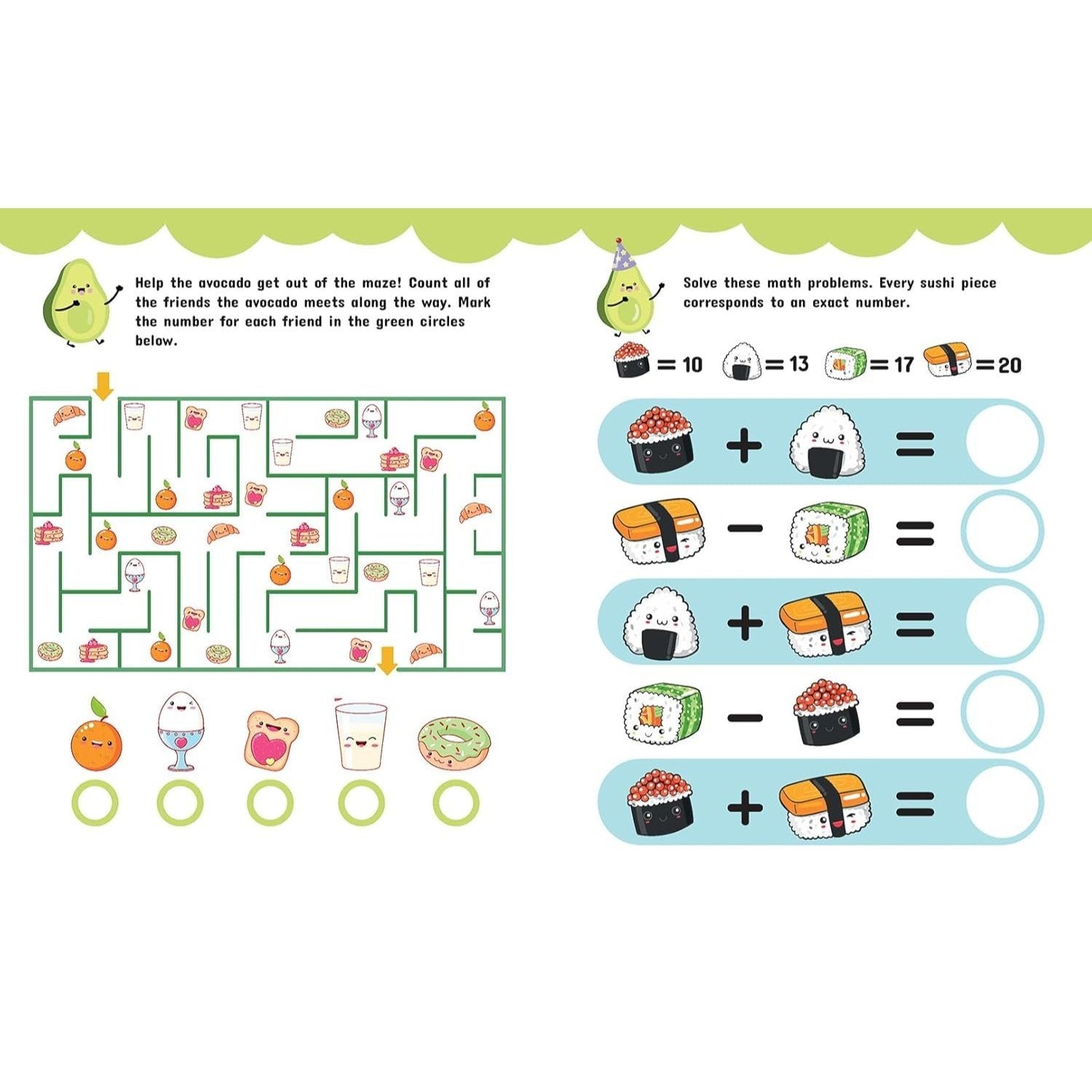Avocado & Friends: Kawaii Activity Fun (with Over 200 Stickers!)