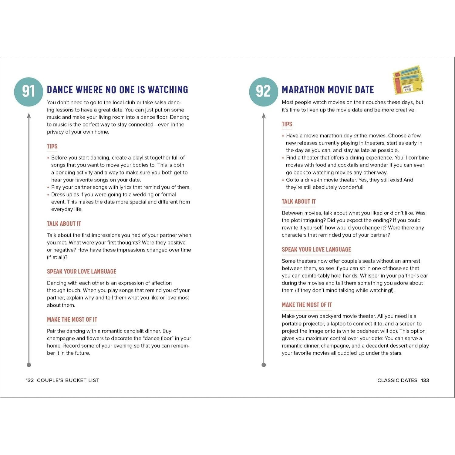 Couple's Bucket List: 101 Fun, Engaging Dating Ideas (Spiral Bound)