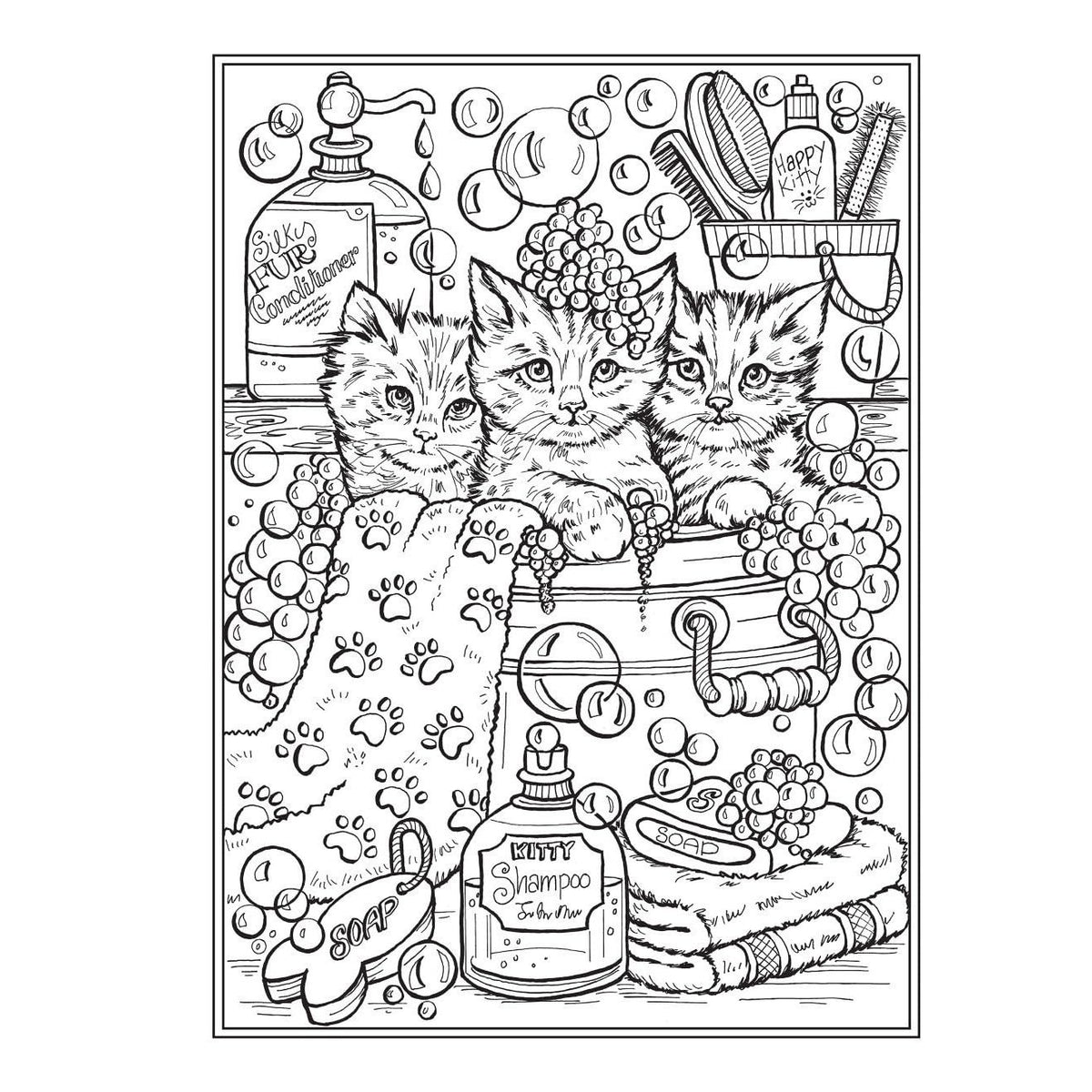 Creative Haven It's a Cat's World! Coloring Book