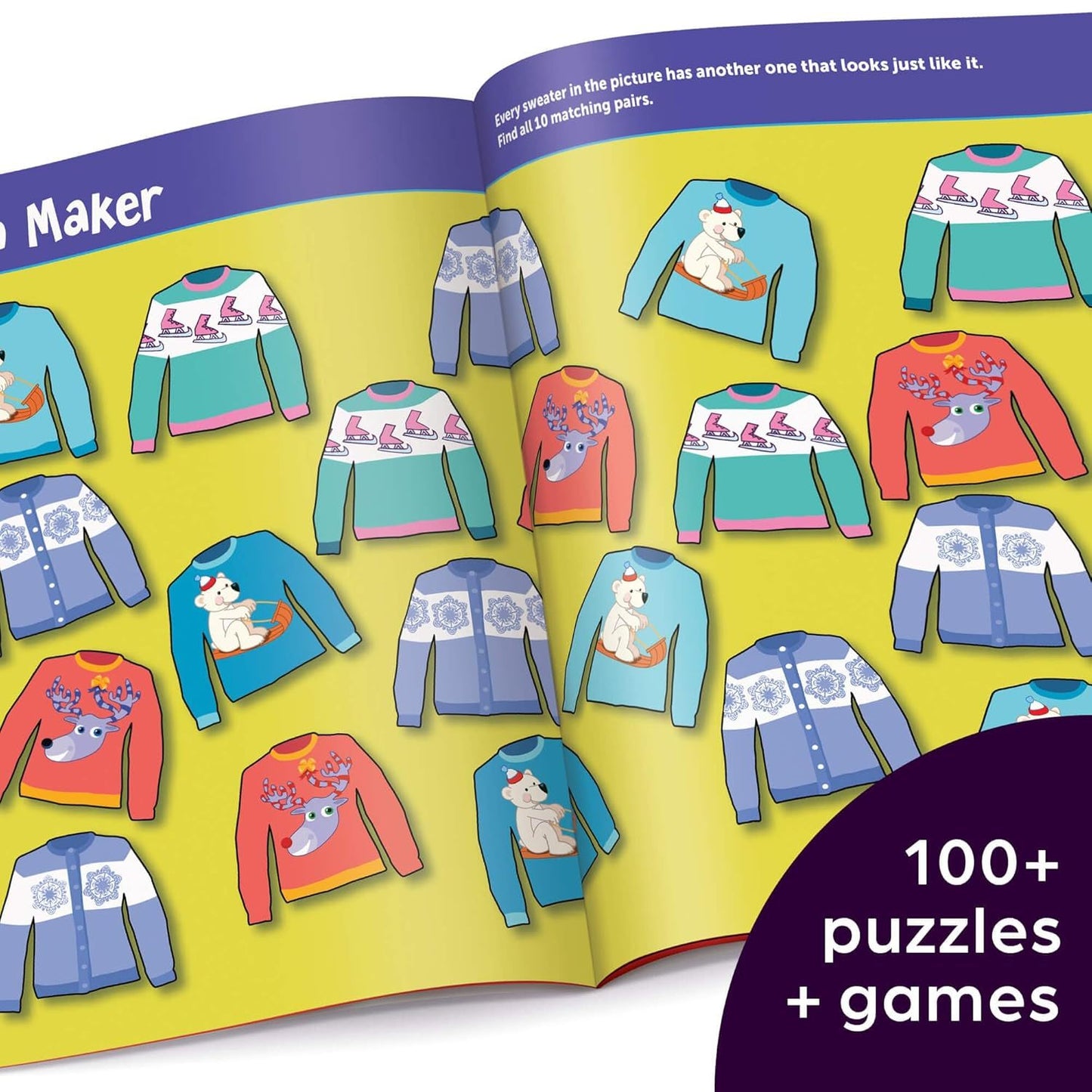 Winter Puzzles: Over 100 Snowy Puzzles, Brainteasers, Mazes, Matching Games and Winter-Themed Crafts for Kids (Highlights Puzzlemania Activity Books) (Spiral Bound)