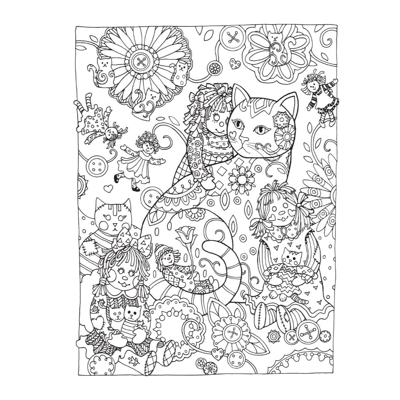 Creative Haven Creative Cats Coloring Book (First Edition, First)