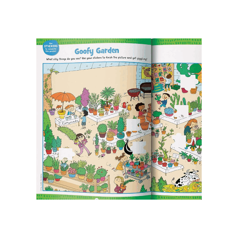Jumbo Book of Sticker Puzzles: Ultimate Sticker Puzzle Fun with Over 800 Stickers & 100 Activities, Including Mazes, Hidden Pictures Scenes & Logic Pu (Highlights Jumbo Books & Pads) (Spiral Bound)
