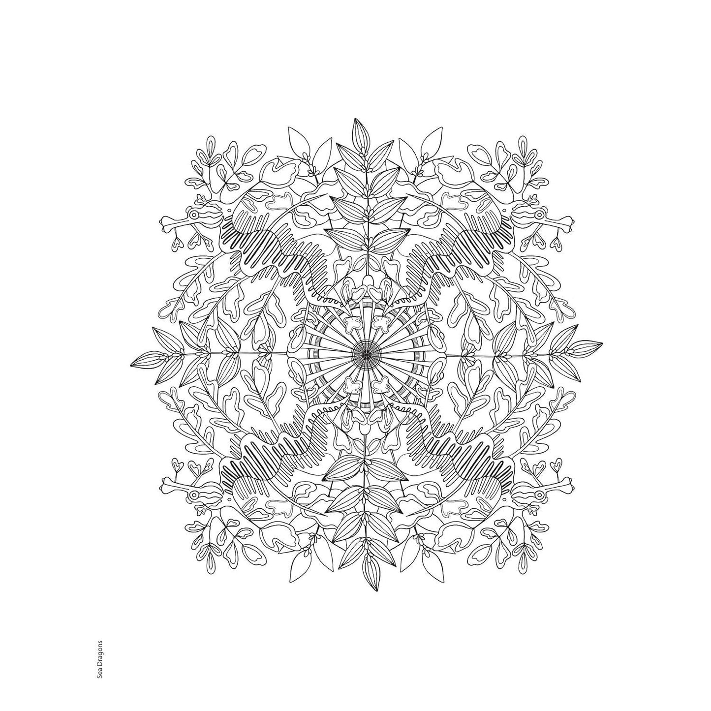 Creative Haven Stunning Sea Life Mandalas Coloring Book