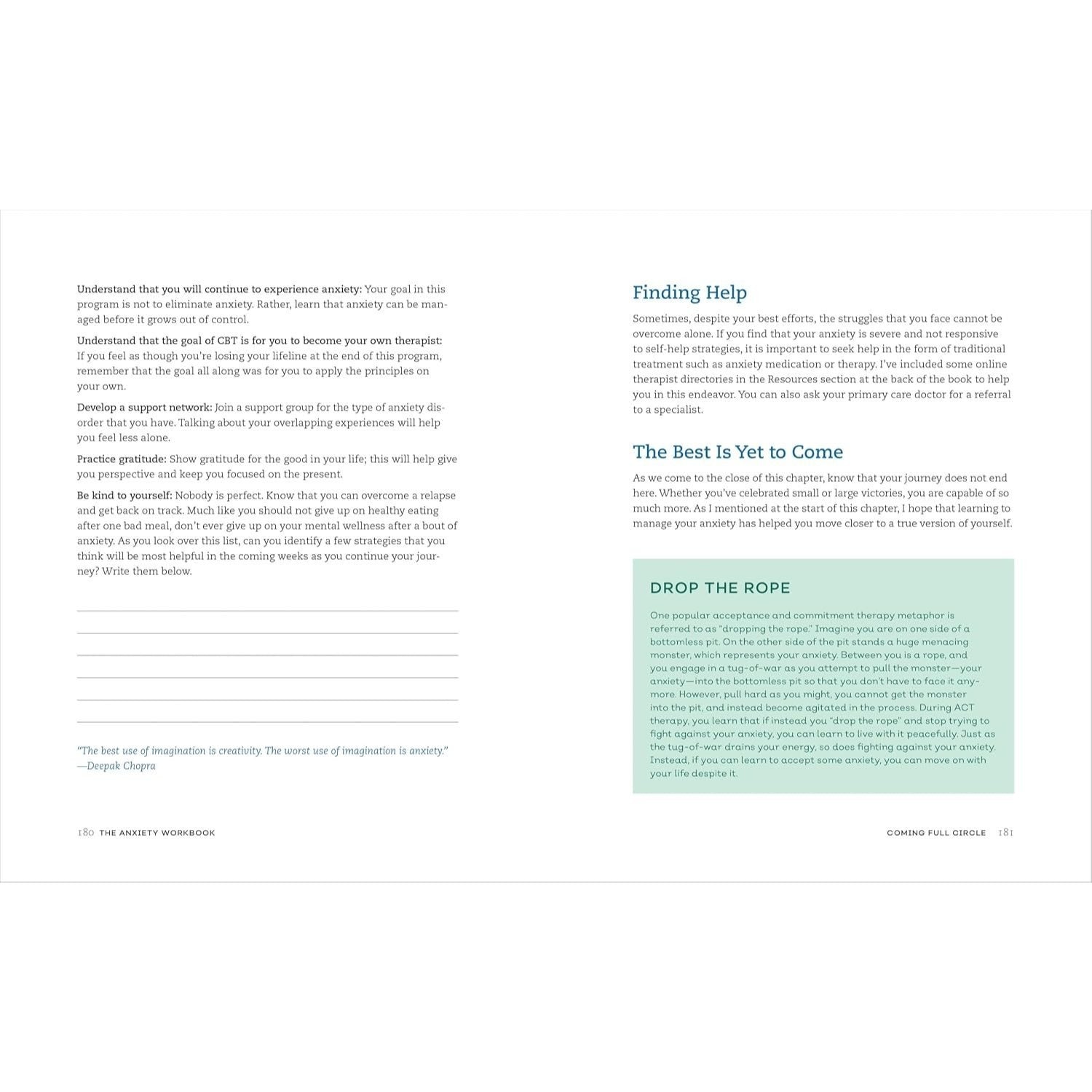 The Anxiety Workbook: A 7-Week Plan to Overcome Anxiety, Stop Worrying, and End Panic