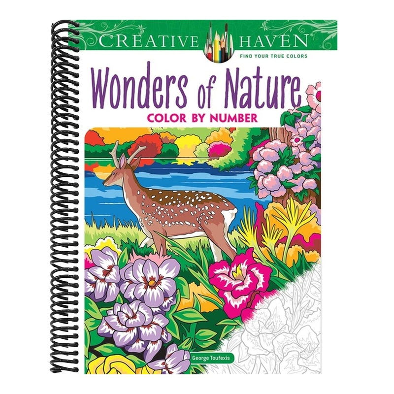 Creative Haven Wonders of Nature Color by Number