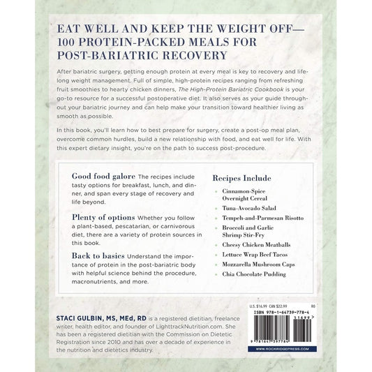 The High-Protein Bariatric Cookbook: Essential Recipes for Recovery and Lifelong Weight Management (Spiral Bound)