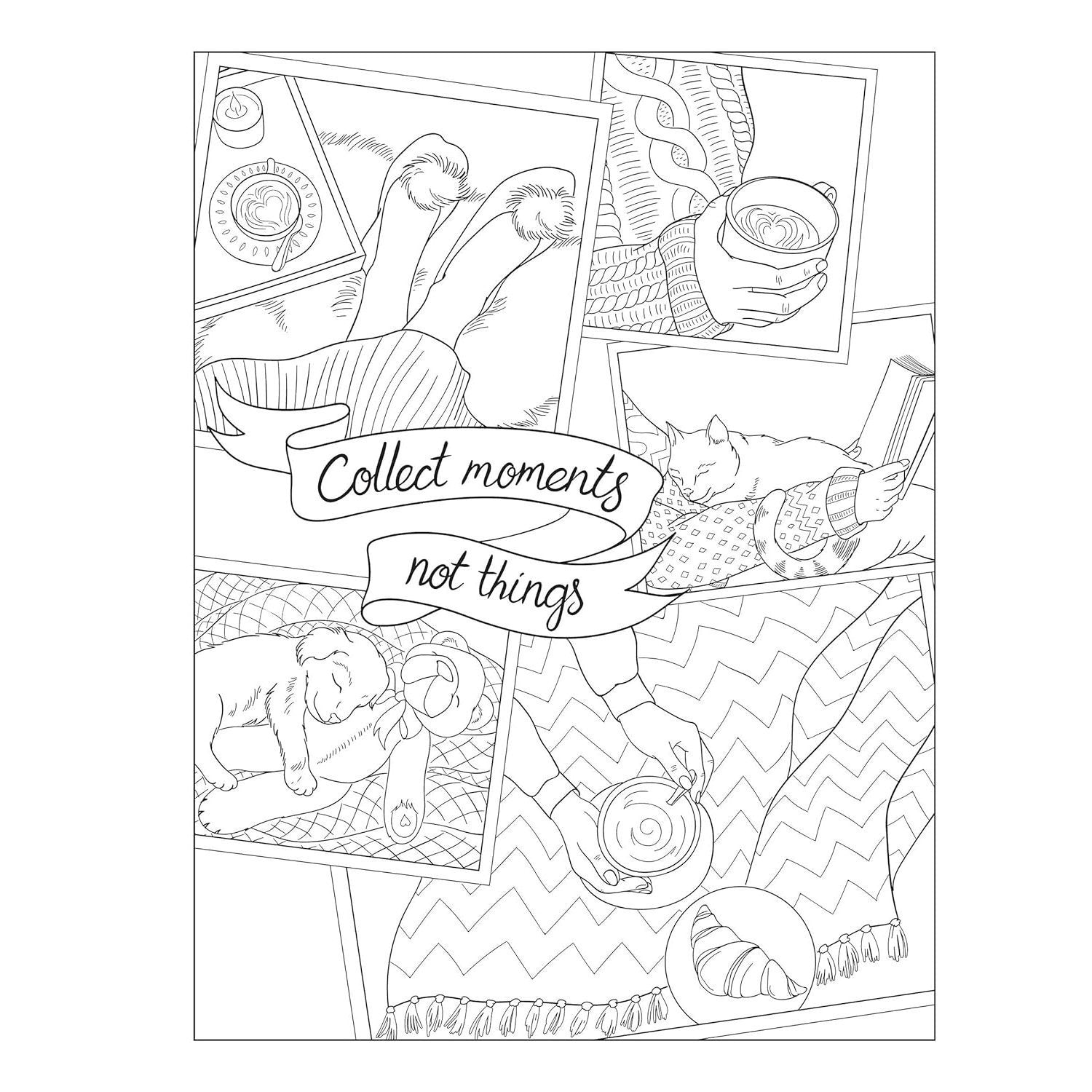 Creative Haven Happy Home: A Hygge Coloring Book