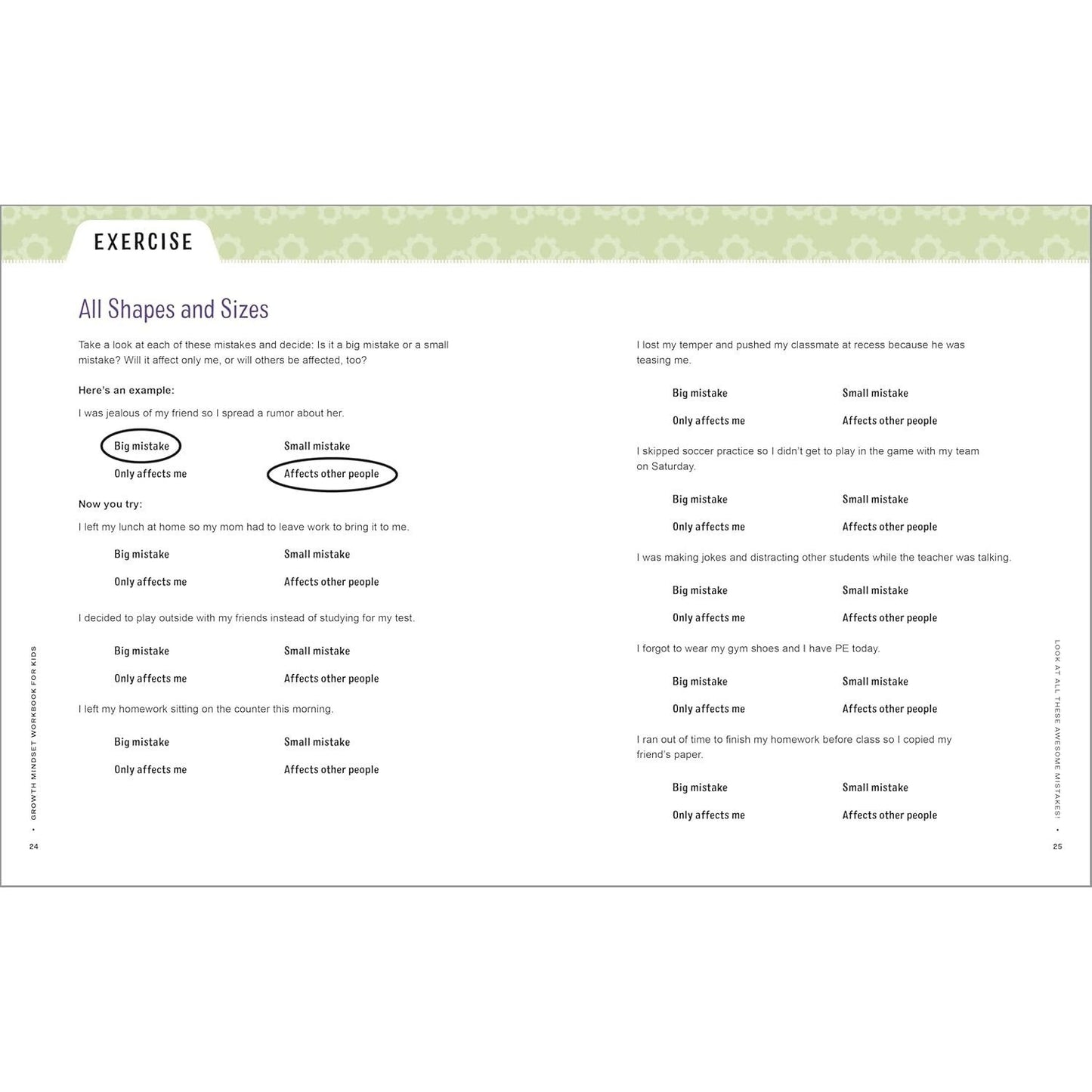 Growth Mindset Workbook for Kids: 55 Fun Activities to Think Creatively, Solve Problems, and Love Learning (Spiral Bound)