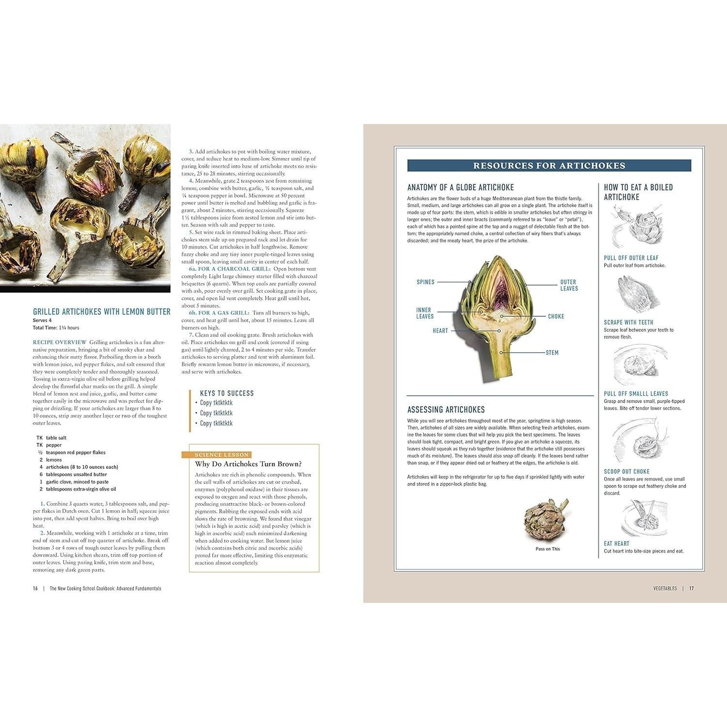 The New Cooking School Cookbook: Advanced Fundamentals (Spiral Bound)