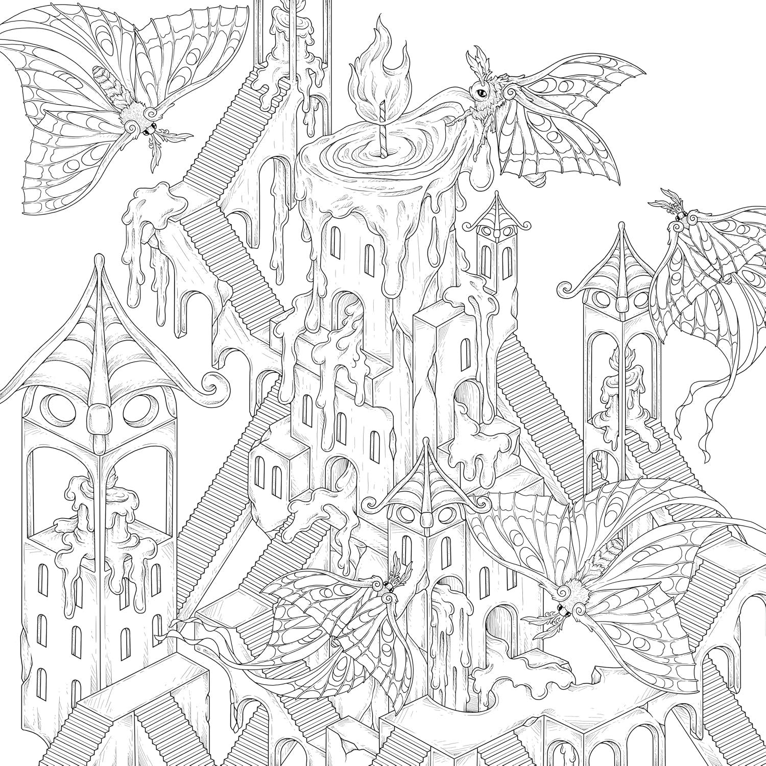 Mythographic Color and Discover: Labyrinth: An Artist's Coloring Book of Gorgeous Mysteries