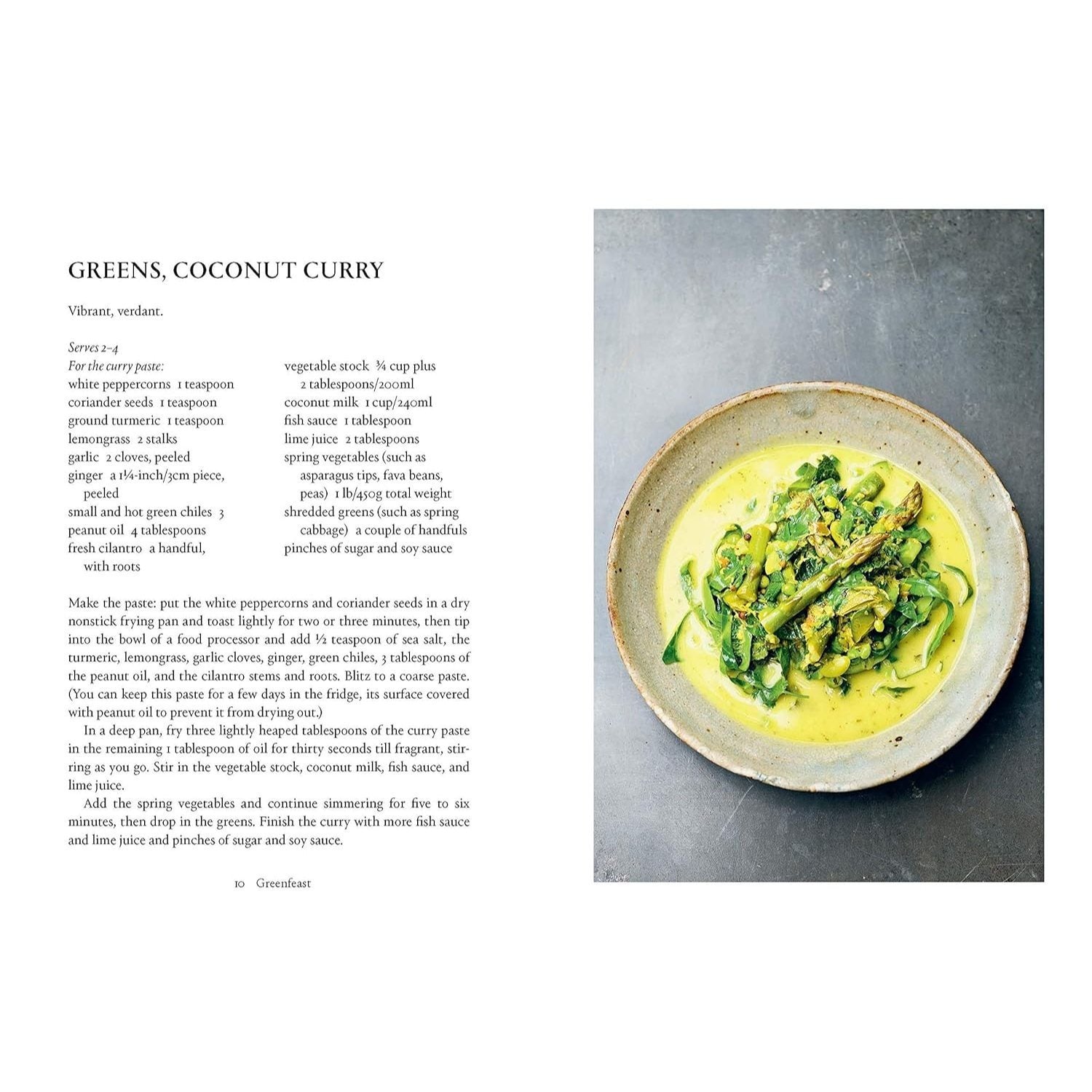 Greenfeast: Spring, Summer: [A Cookbook]