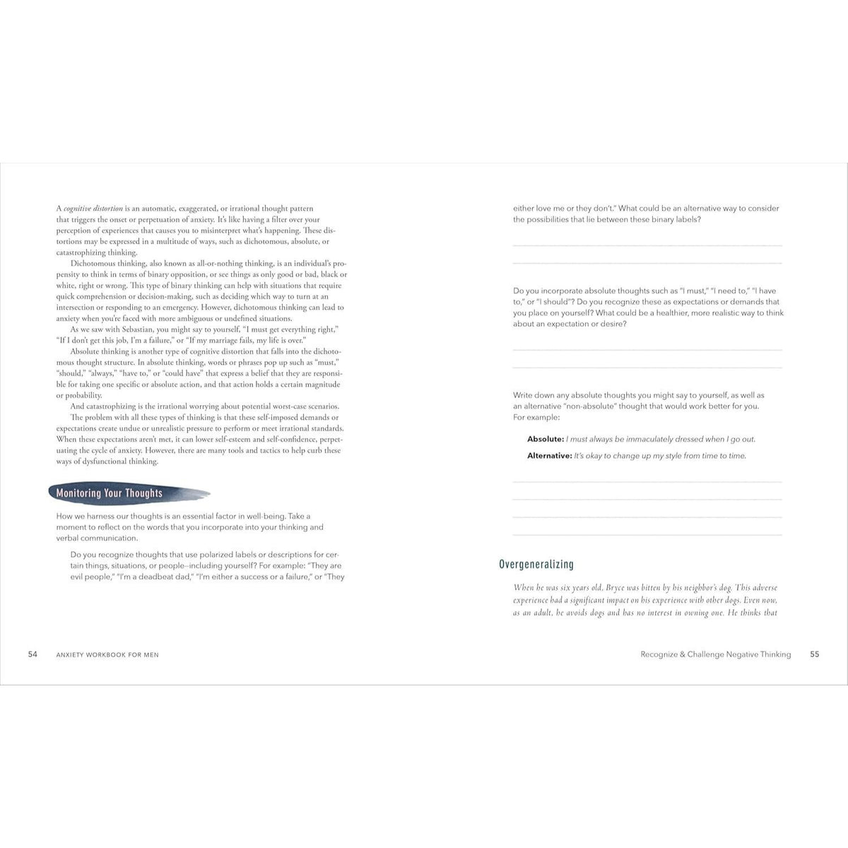 Anxiety Workbook for Men: Evidence-Based Exercises to Manage Anxiety, Depression, and Worry