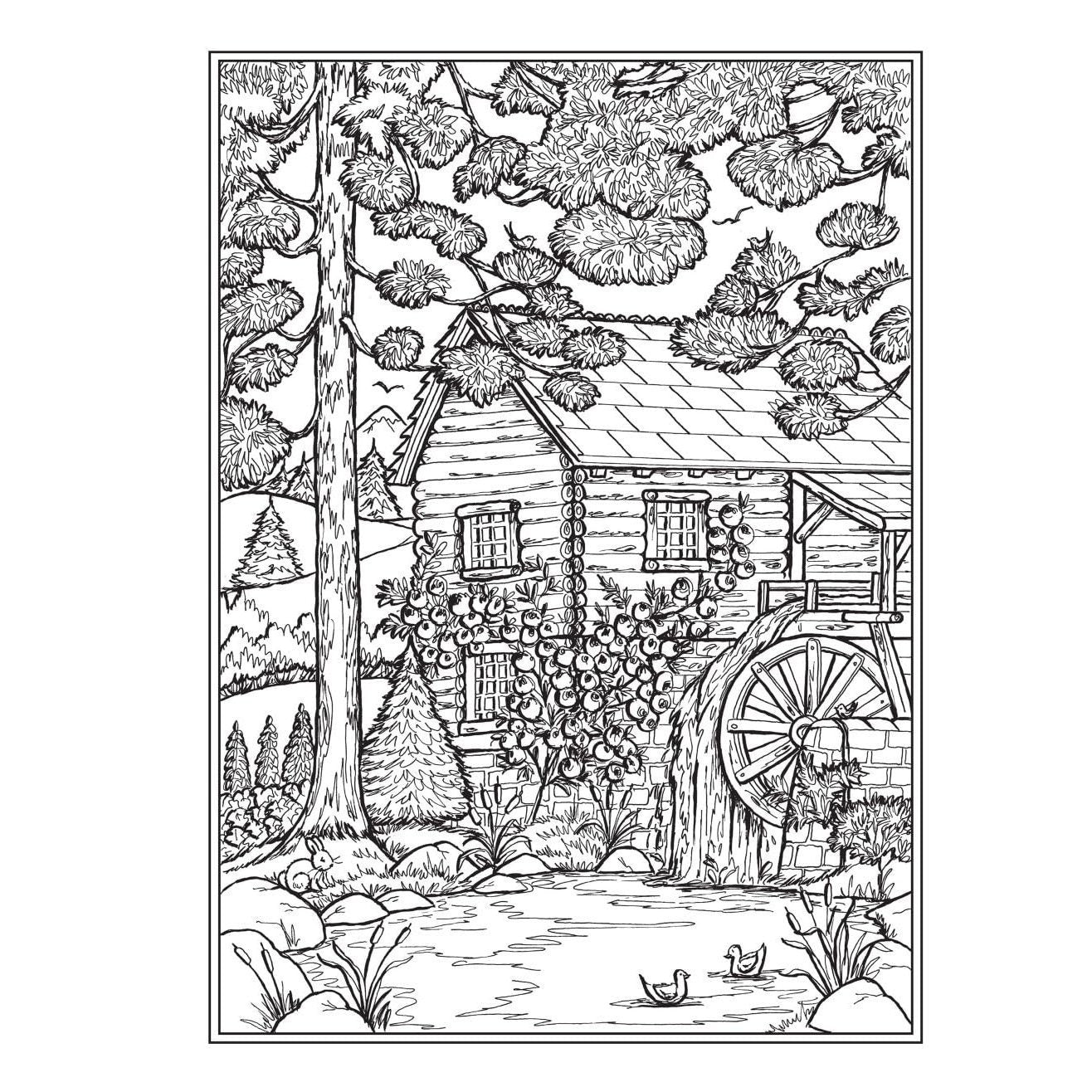 Creative Haven Wish You Were Here! Coloring Book
