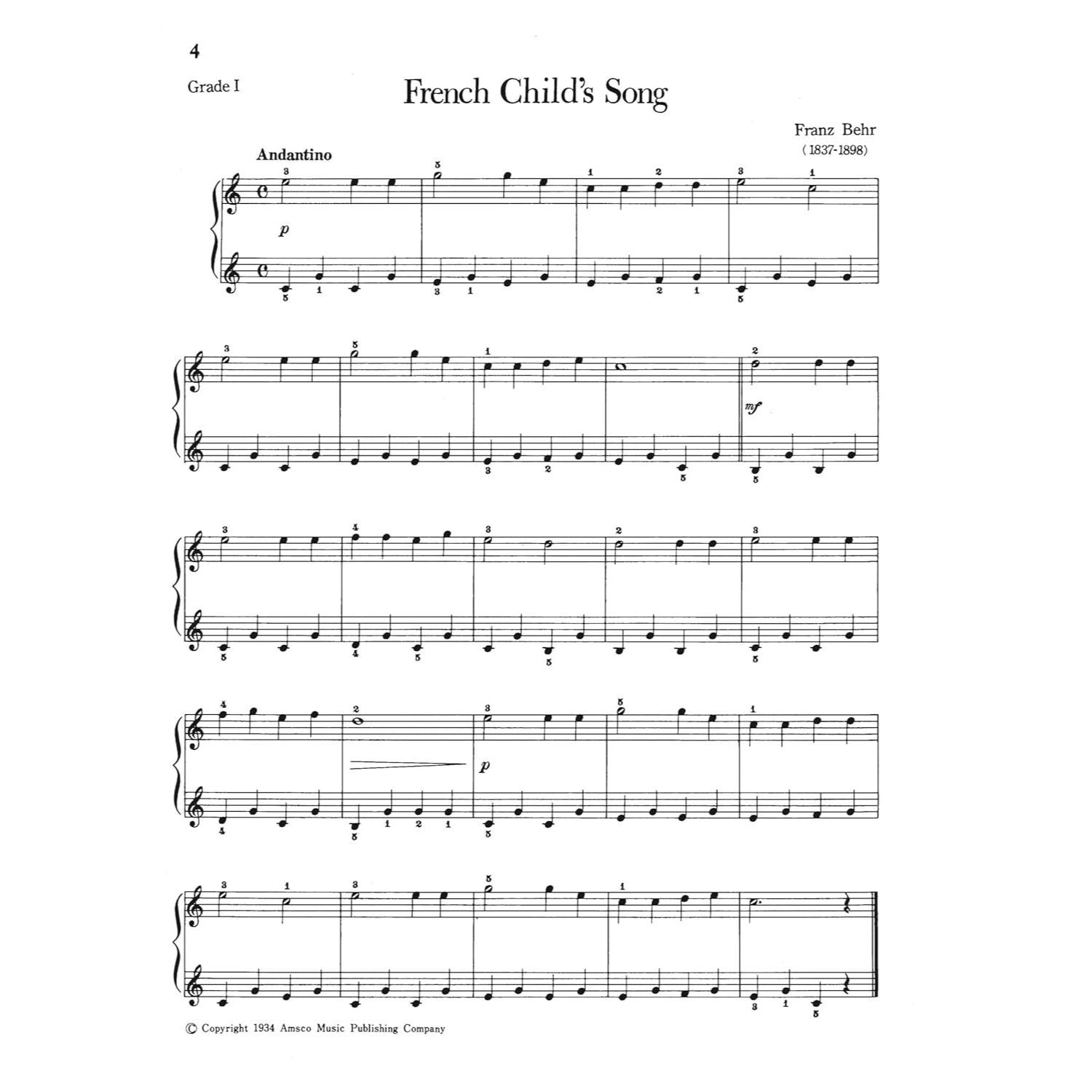 Piano Pieces for Children (Everybody's Favorite Series, No. 3) - Beginner Piano Book for Kids with 100 Compositions - Popular Piano Sheet Music