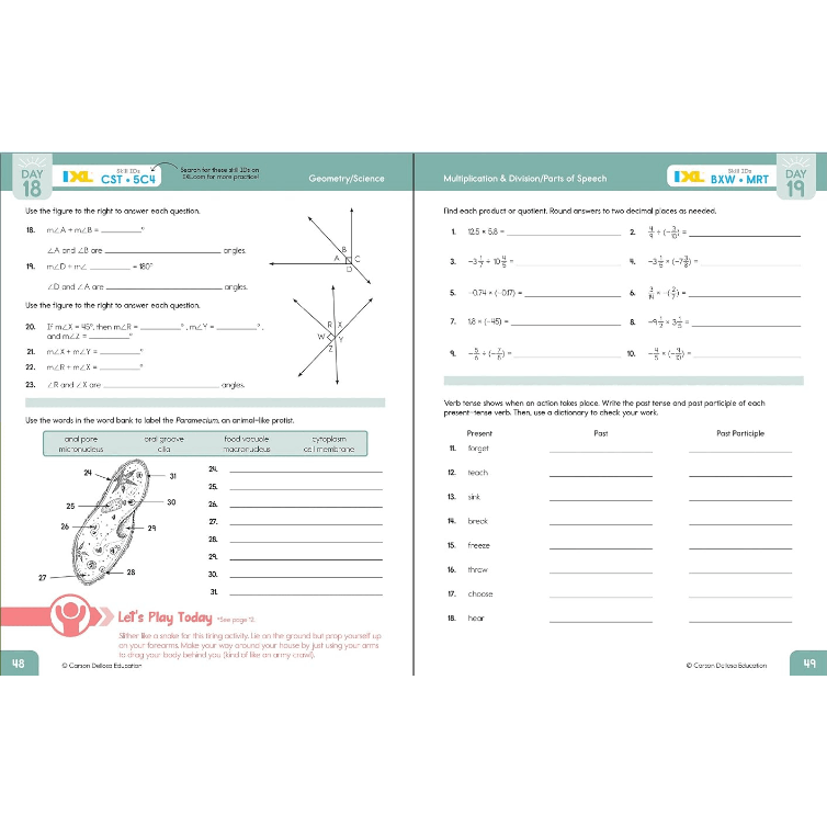 Summer Bridge Activities, Grades 7 - 8