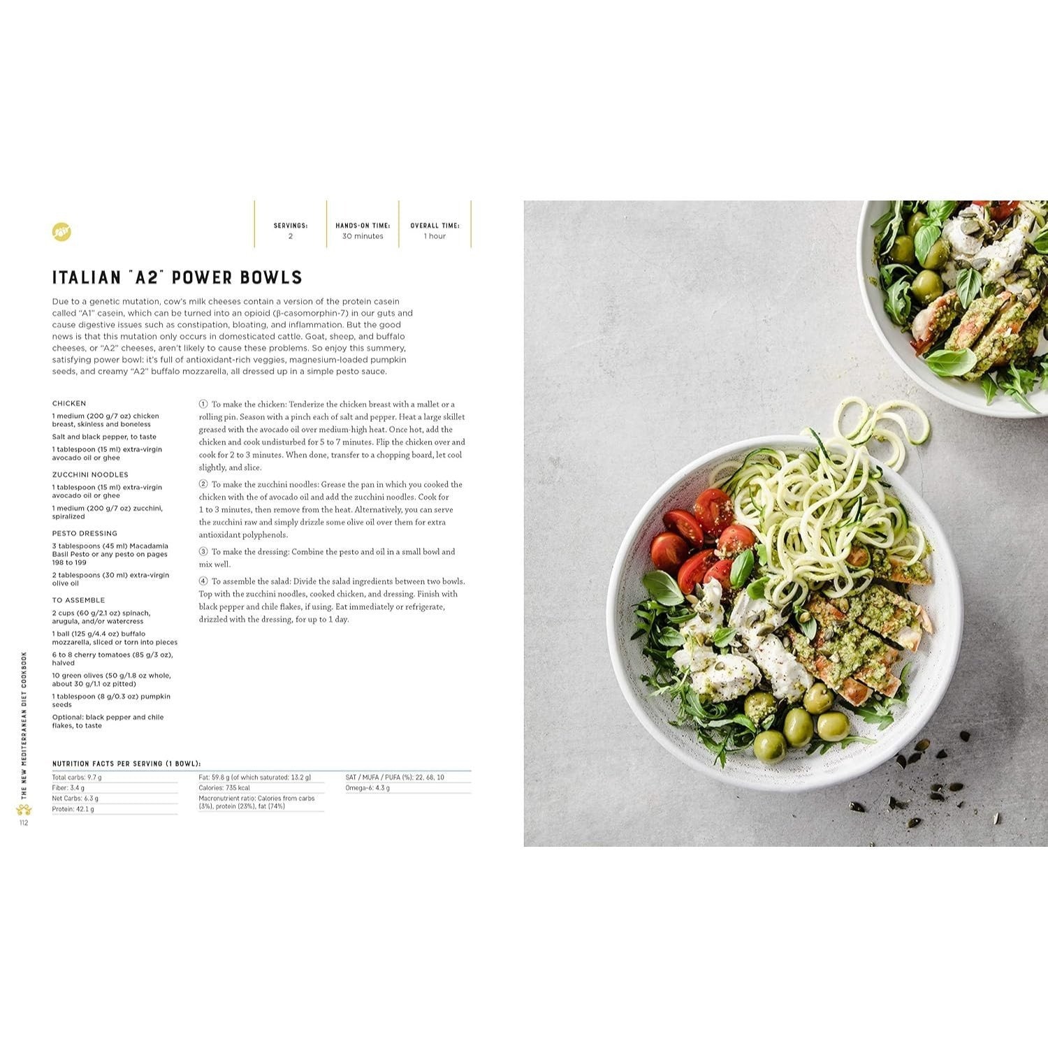 The New Mediterranean Diet Cookbook: The Optimal Keto-Friendly Diet That Burns Fat, Promotes Longevity, and Prevents Chronic Disease (Keto for Your Life #16) (Spiral Bound)