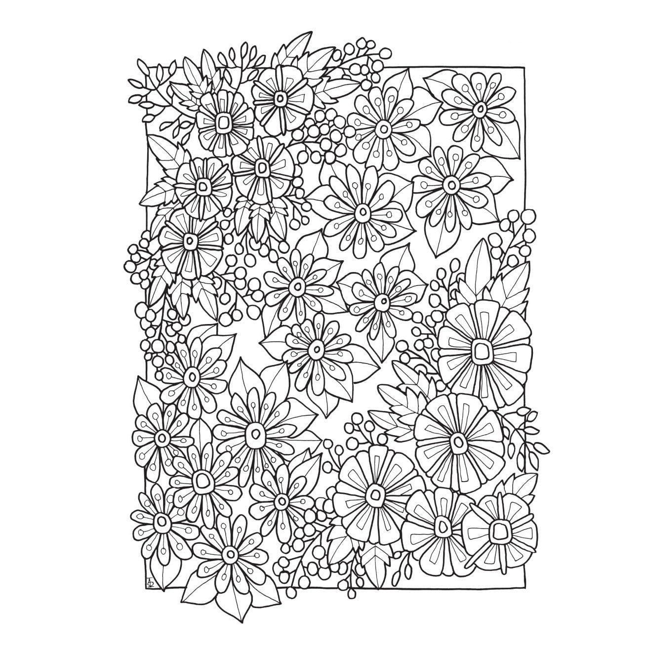 Creative Haven Entangled Gardens Coloring Book