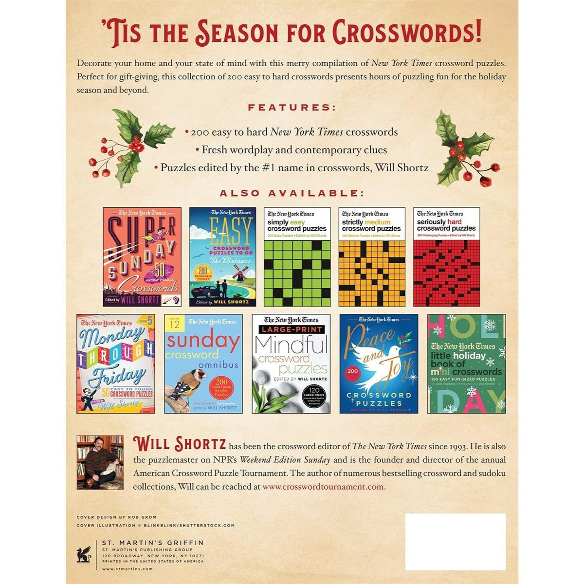 The New York Times Deck the Halls Crossword Puzzles: 200 Easy to Hard Puzzles