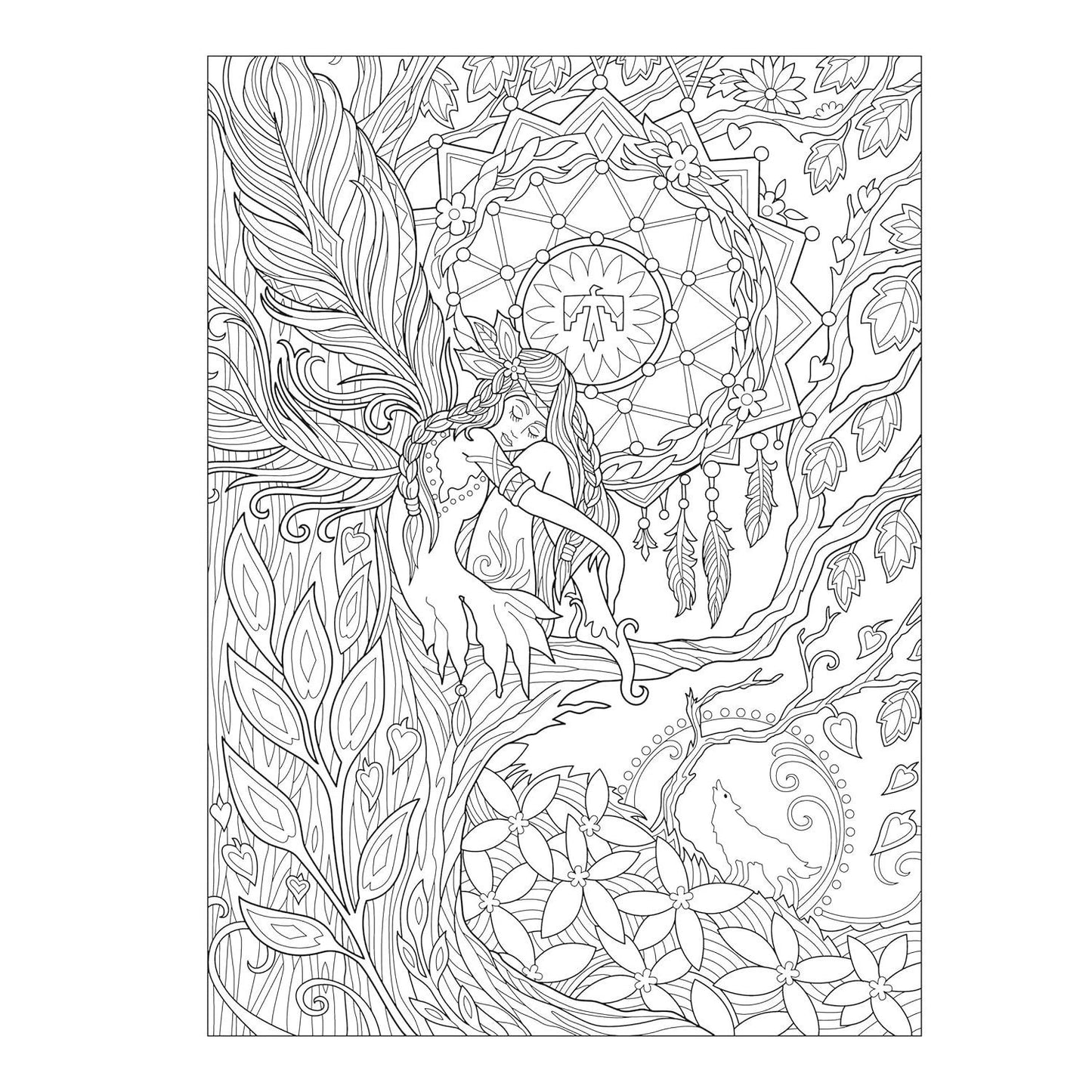 Creative Haven Magical Fairies Coloring Book