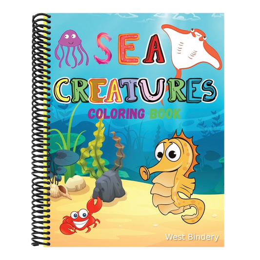 Sea Creatures: Amazing Coloring Book for Kids Ocean Animals Sea Creatures Fish: Big Coloring Books For Toddlers, Boys and Girls The Magical Underwater