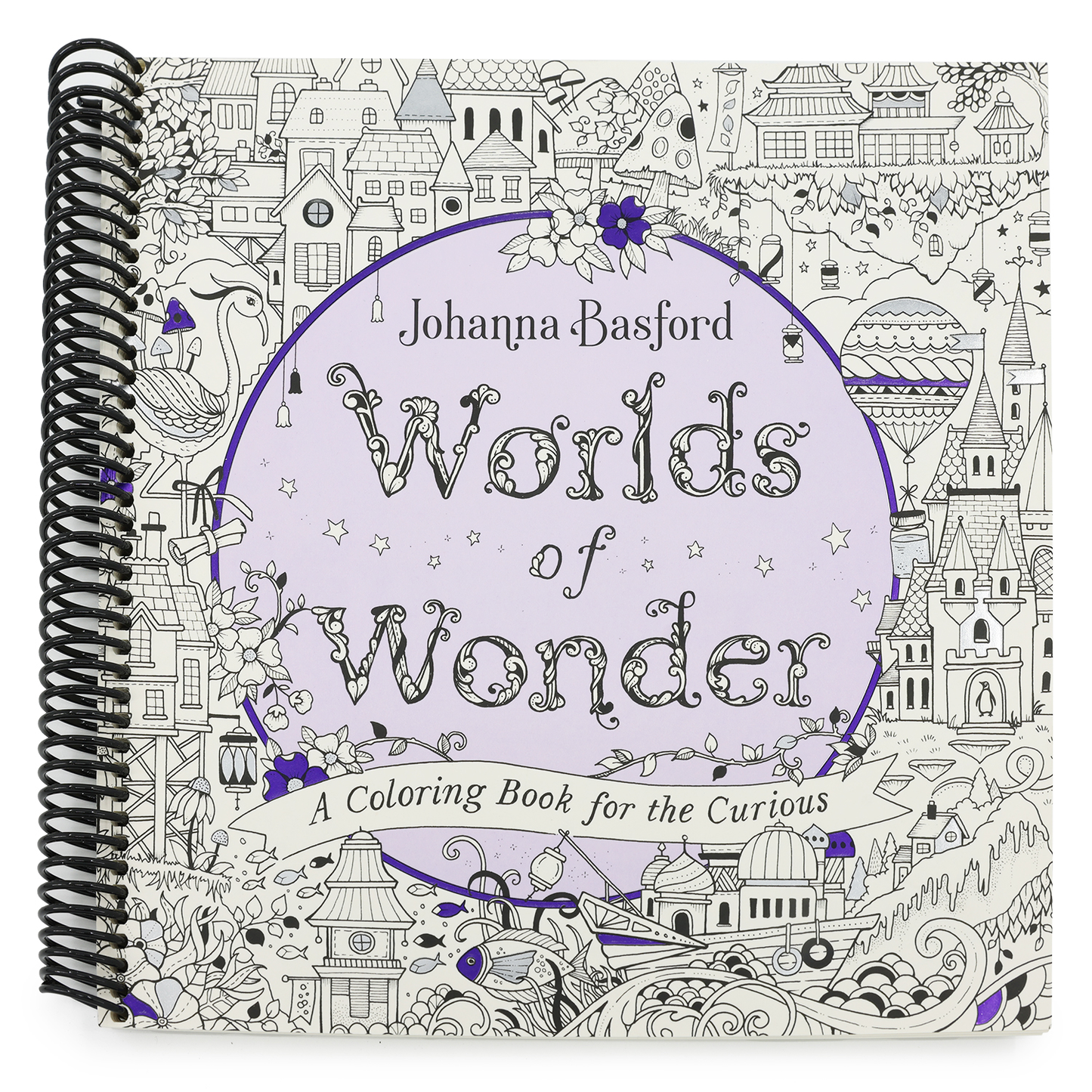 Worlds of Wonder: A Coloring Book for the Curious (Spiral Bound)