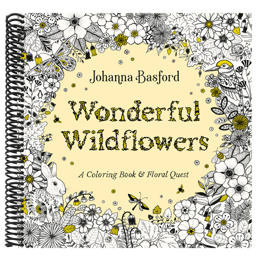 Wonderful Wildflowers: A Coloring Book and Floral Quest (Spiral Bound)