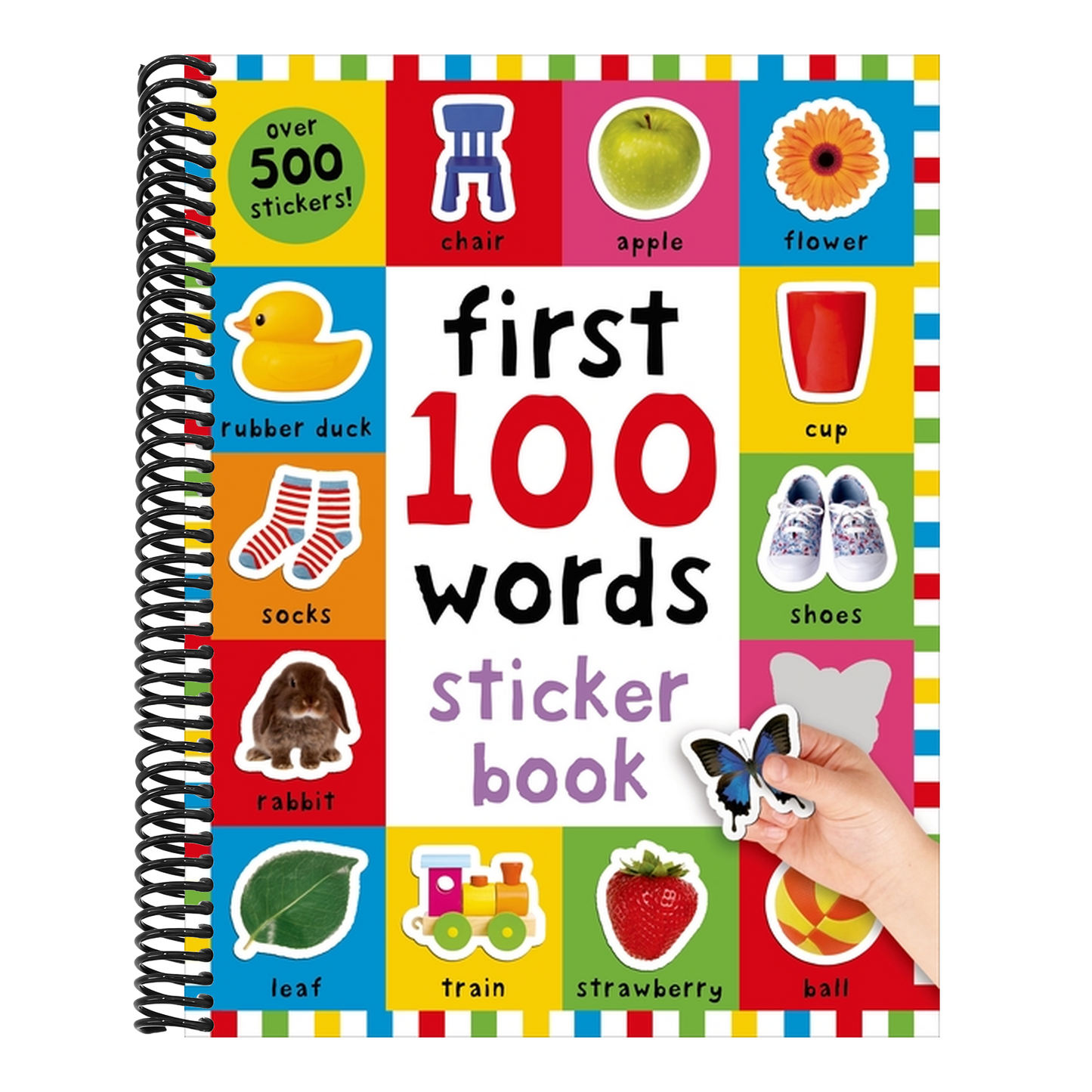 First 100 Stickers: Words: Over 500 Stickers (First 100) (Spiral Bound)