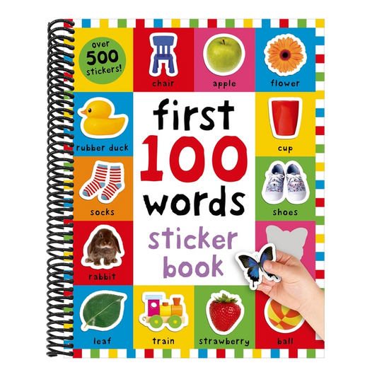 First 100 Stickers: Words: Over 500 Stickers (First 100) (Spiral Bound)