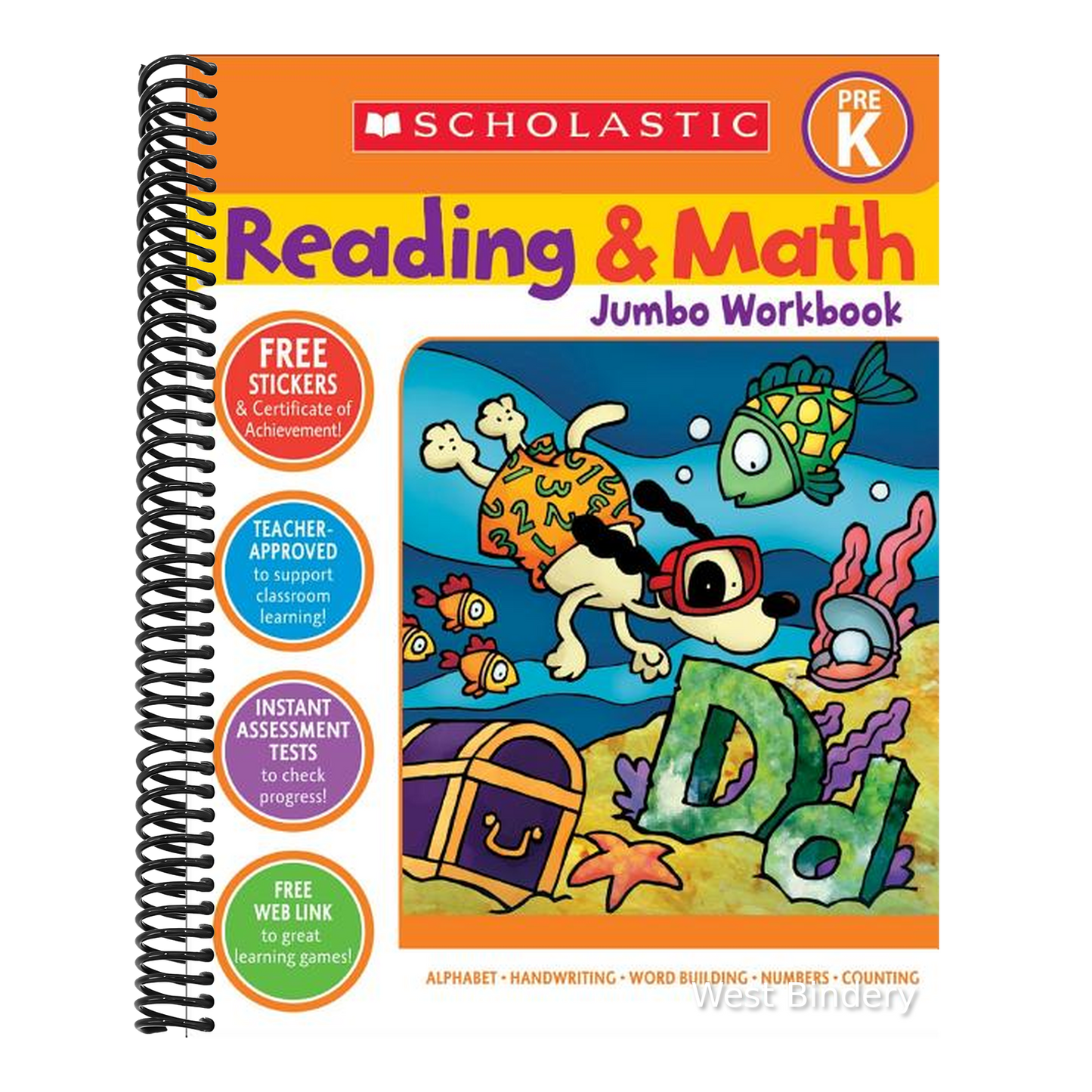 Reading & Math Jumbo Workbook: Grade Prek