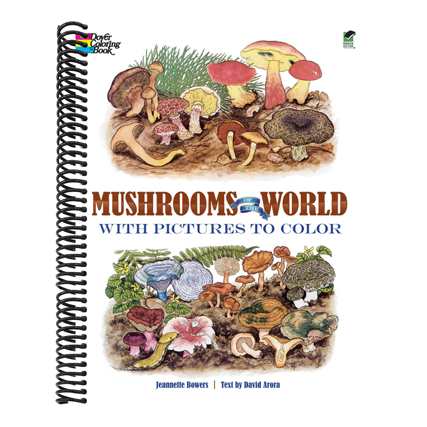Mushrooms of the World with Pictures to Color