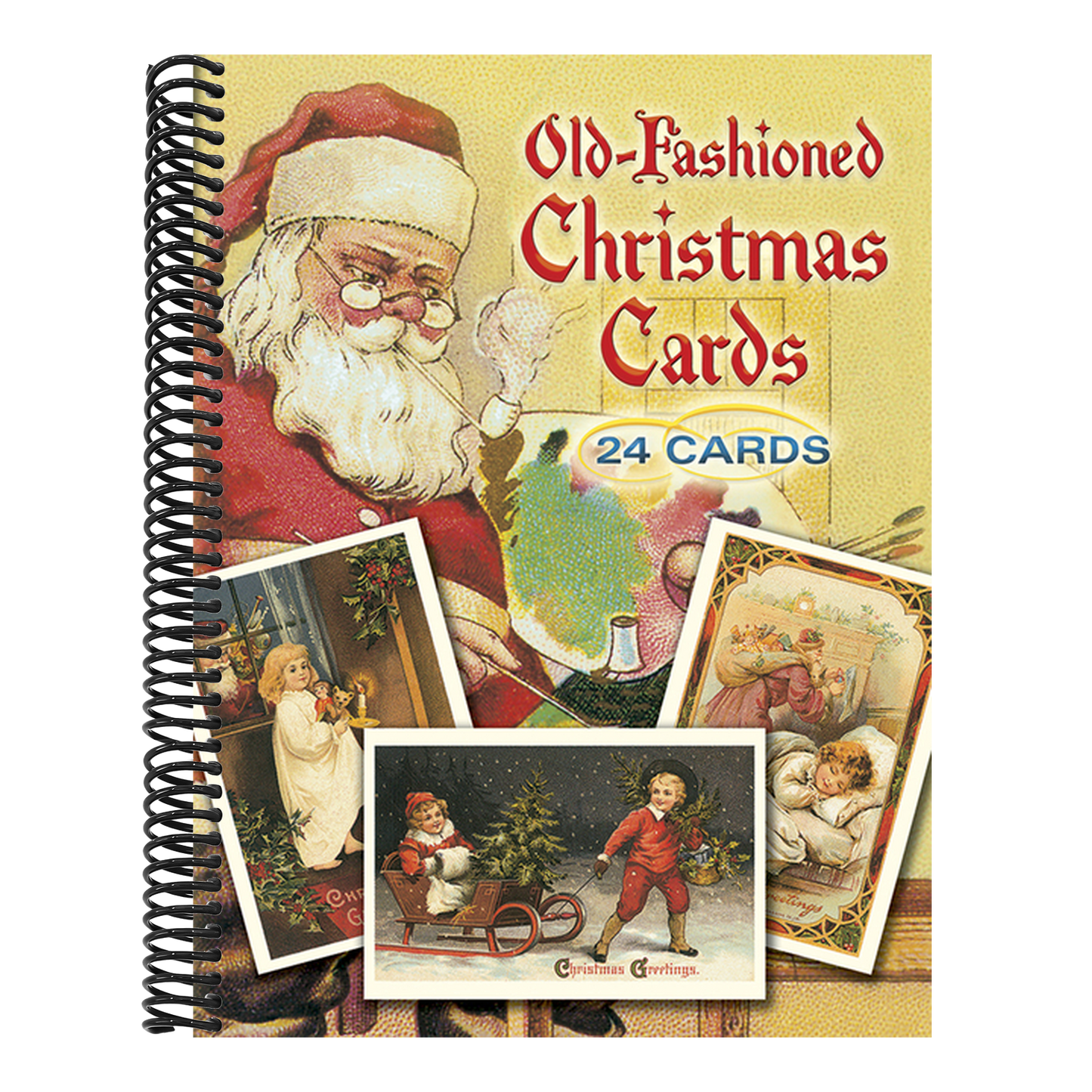 Old-Fashioned Christmas Cards: 24 Cards