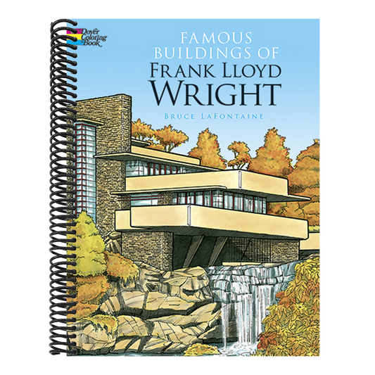 Famous Buildings of Frank Lloyd Wright Coloring Book