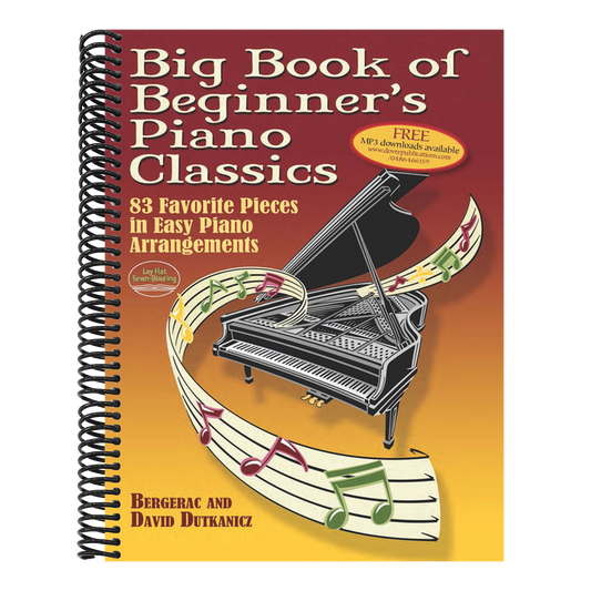 Big Book of Beginner's Piano Classics: 83 Favorite Pieces in Easy Piano Arrangements with Downloadable Mp3s (Dover Classical Piano Music for Beginners) (Author)
                       , (Author)