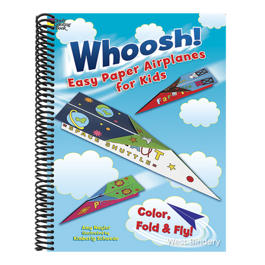 Whoosh! Easy Paper Airplanes for Kids: Color, Fold and Fly!