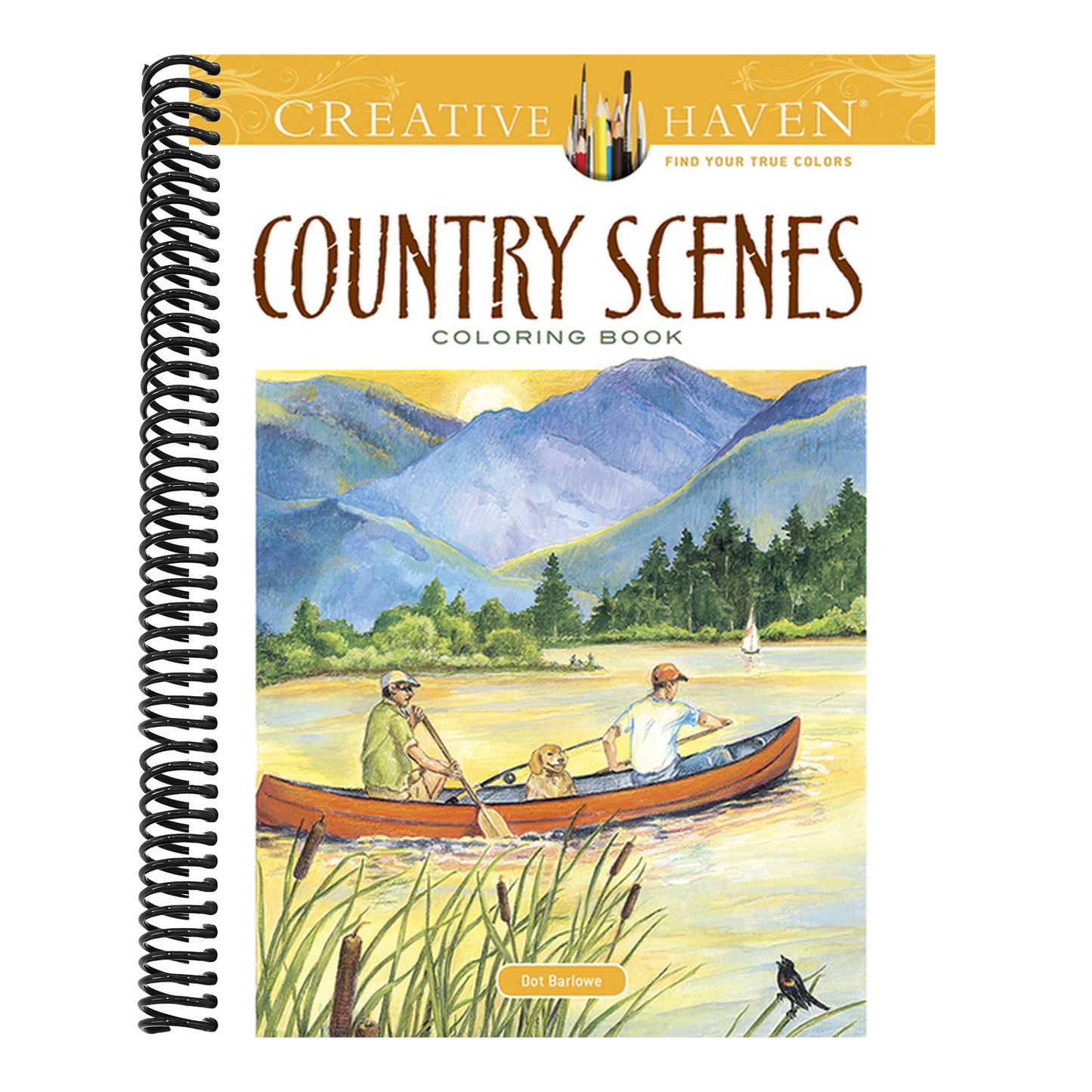 Country Scenes Coloring Book
