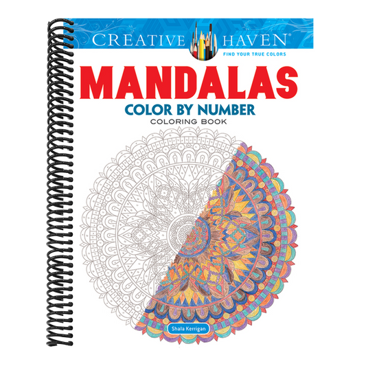Creative Haven Mandalas Color by Number Coloring Book (First Edition, First)