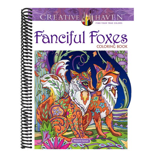 Creative Haven Fanciful Foxes Coloring Book