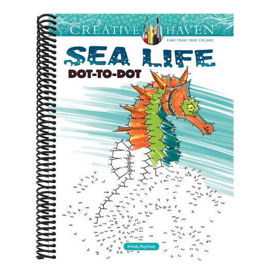 Creative Haven Sea Life Dot-To-Dot Coloring Book