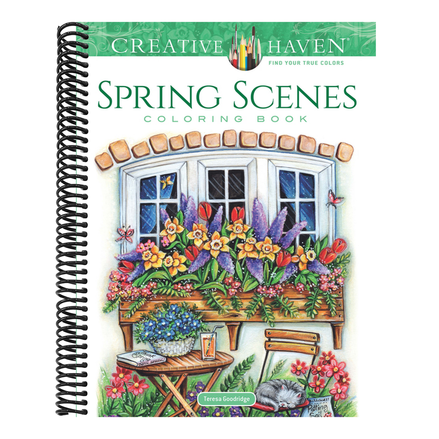 Creative Haven Spring Scenes Coloring Book