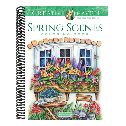 Creative Haven Spring Scenes Coloring Book